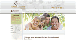 Desktop Screenshot of maplegrovedentaloffice.com
