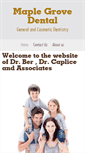 Mobile Screenshot of maplegrovedentaloffice.com